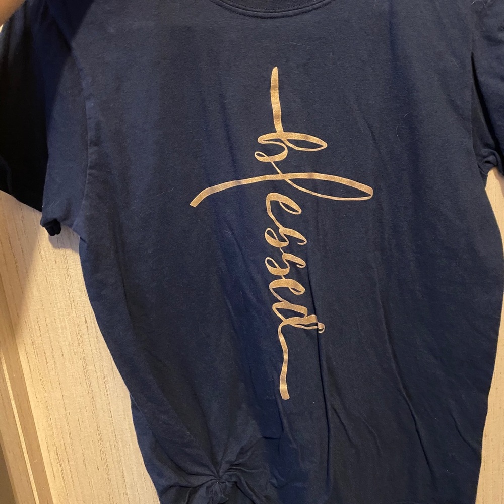 Blessed navy tee